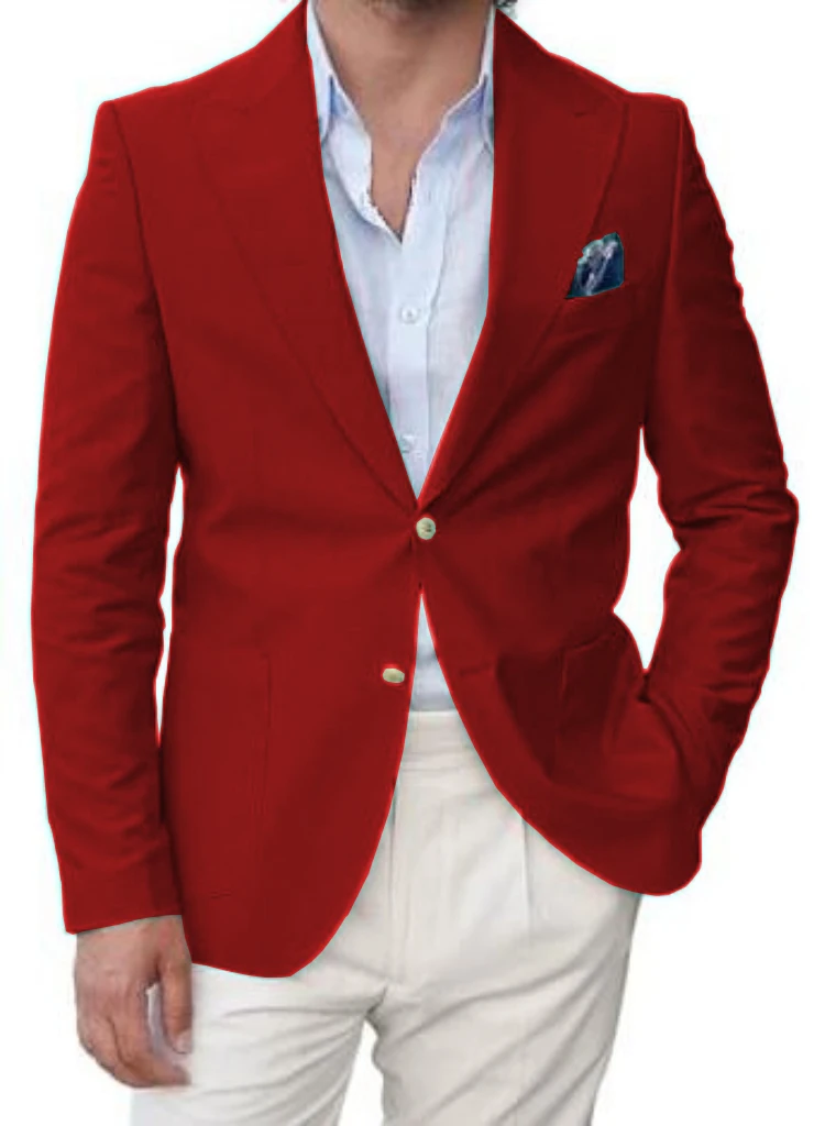 Casual Suits for Men Peak Lapel 2 Pieces Blazer and Pants Set Full Man Terno Comfy Wedding Dresses Business Men's Suits - Image 6