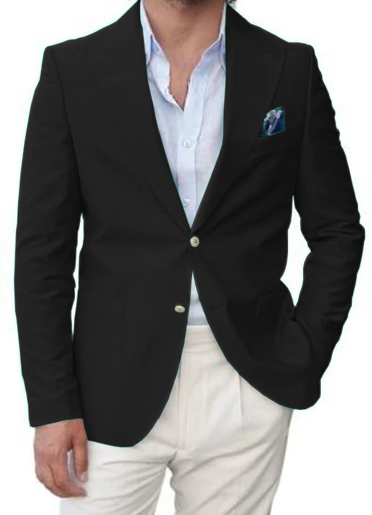 Casual Suits for Men Peak Lapel 2 Pieces Blazer and Pants Set Full Man Terno Comfy Wedding Dresses Business Men's Suits - Image 3