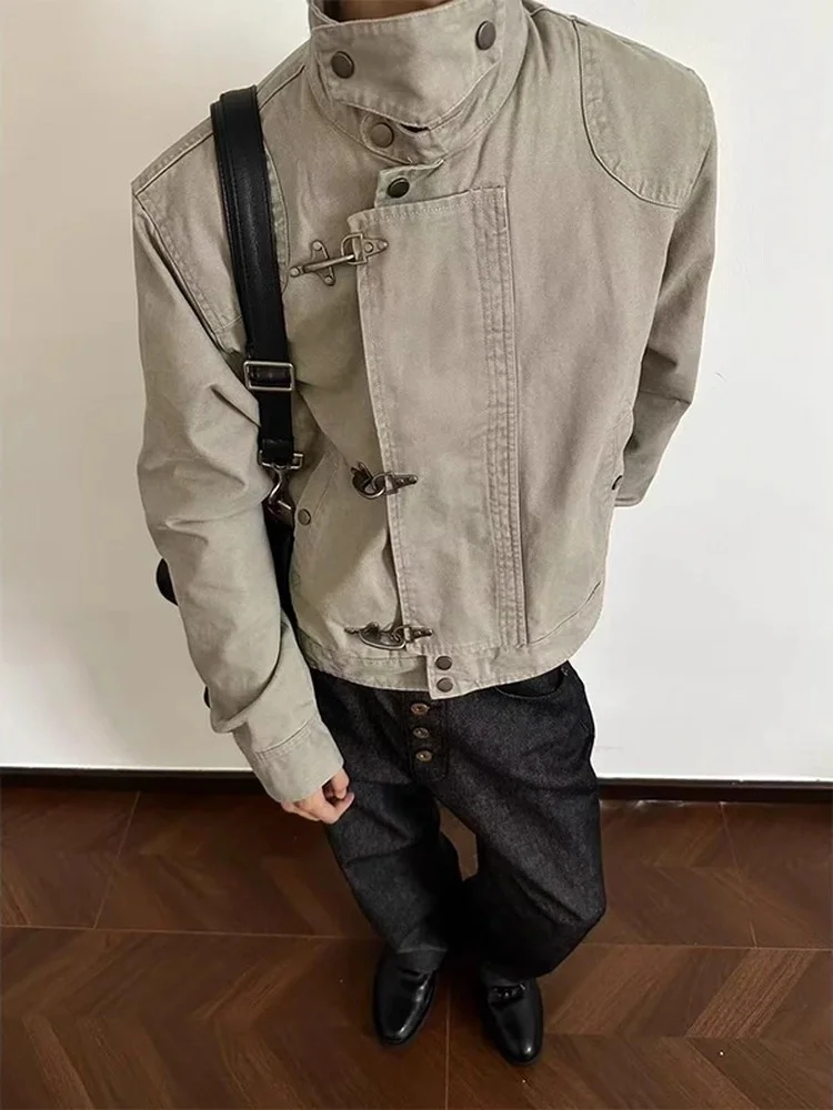 et Coat For Boys Mens Denim Embroidered Straight Hip Streetwear Youth Punk Rock Skatepark Rider Blue Soft Lined Casual Style