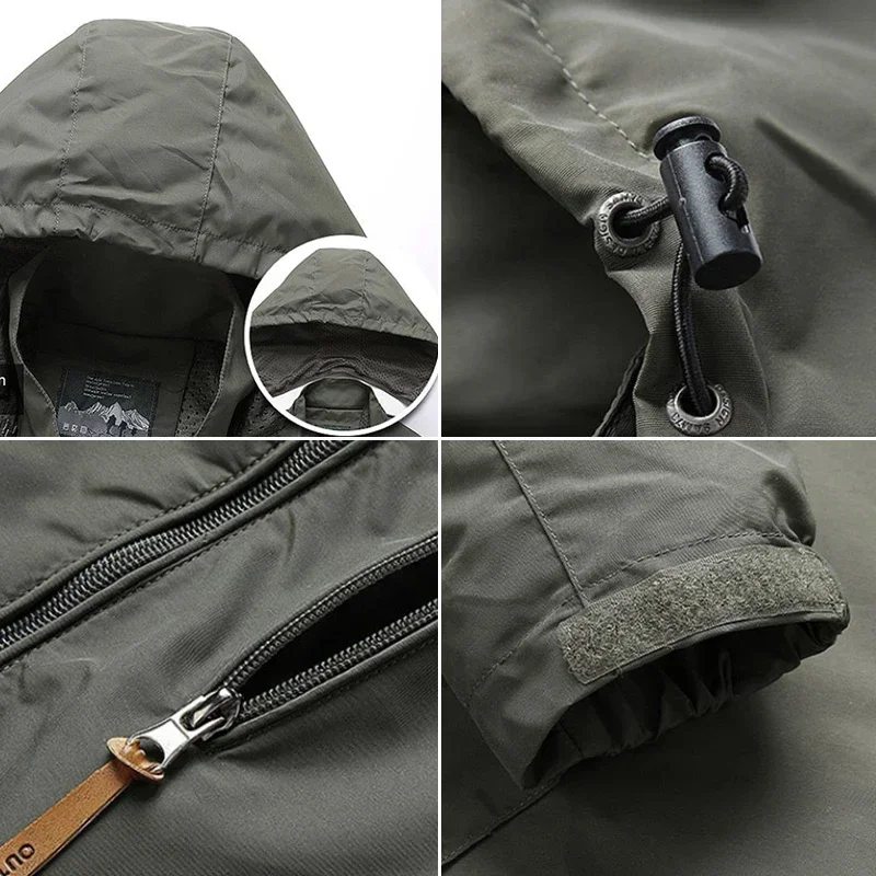 Autumn Winter Windbreaker Male Waterproof Field Jackets Hiking Camping Coat Casual Baseball Jacket Fishing Outerwear Man Clothes - Image 5